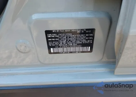 2013 Subaru Xv Crosstrek 2.0I Premium from USA, damaged, VIN JF2GPACC3D2802480